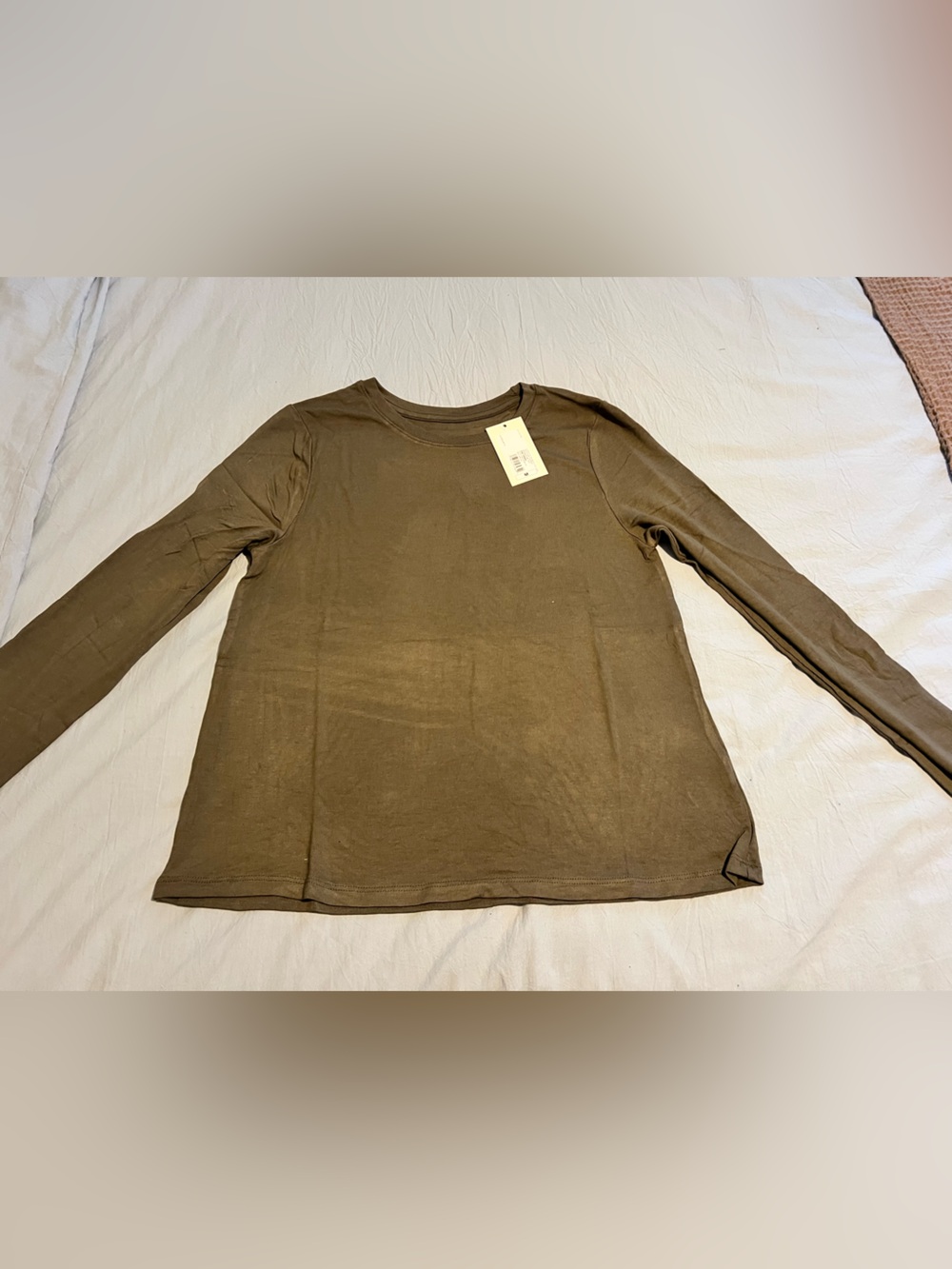 A new day Women’s Long medium Sleeve Crewneck Top - Olive green